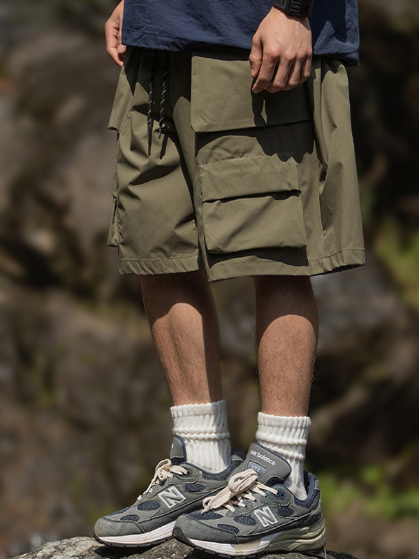Shorts cargo con bolsillo 3D para hombre-1