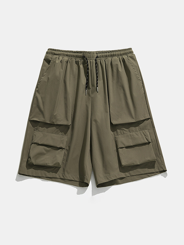 Shorts cargo con bolsillo 3D para hombre-4