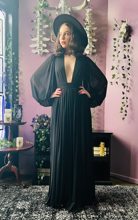 Minerva - Abito lungo in rete, suggestivo e drammatico, con pantaloncini incorporati-8