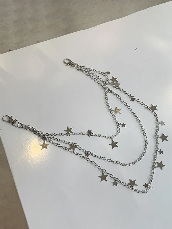 Collar de cadena de estrella de múltiples capas-2